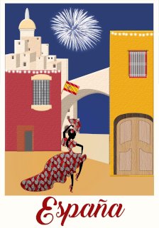 Travelposter Spanien