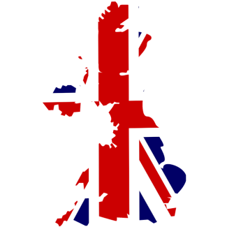 Great Britain Kontur als Fahne. Quelle: Pixabay.